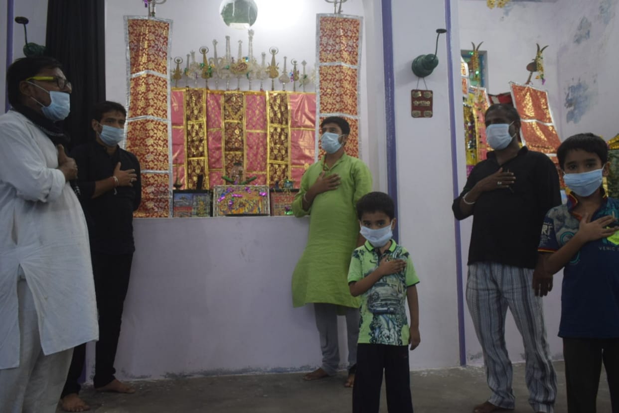 Majlis and mourning occurred at home on the ninth Muharram