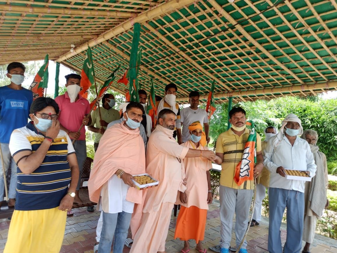 BJP's regional president Mohit Beniwal welcomed