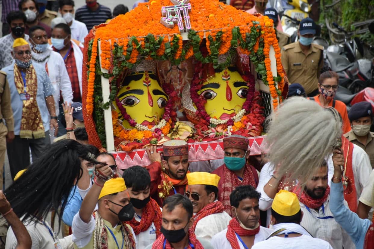 nanda devi mahotsav almora: Nandadevi Festival came to an end with Shobha Yatra.