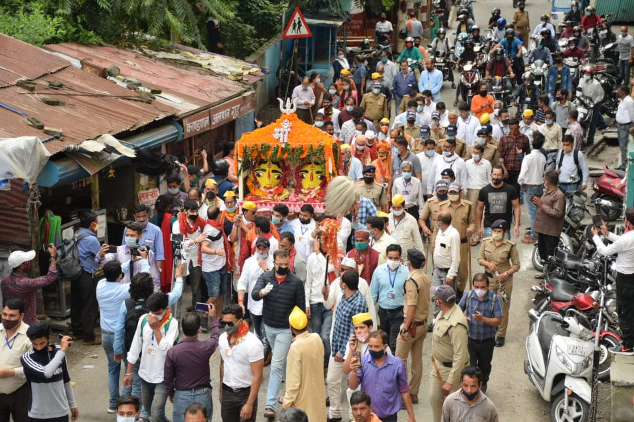 nanda devi mahotsav almora: Nandadevi Festival came to an end with Shobha Yatra.