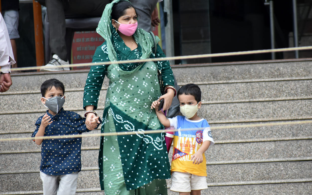 like elders children are also getting corona infected in delhi