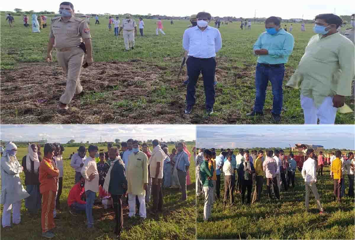 HT line breaks down, 20 cattle died in jalaun