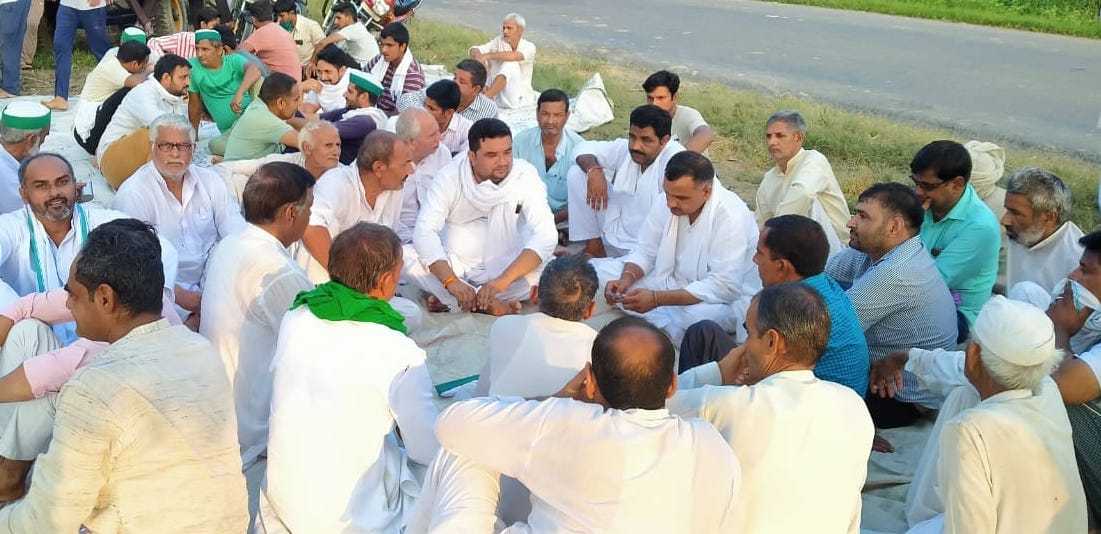 The indefinite strike by farmers continues