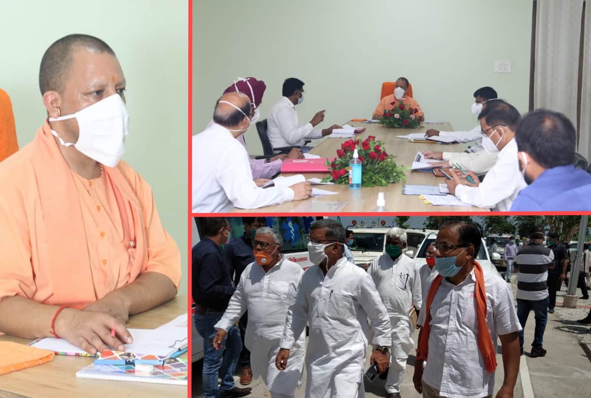 CM Yogi Adityanath meet to MP and MLA in gorakhpur CM reprimanded City MLA for discipline