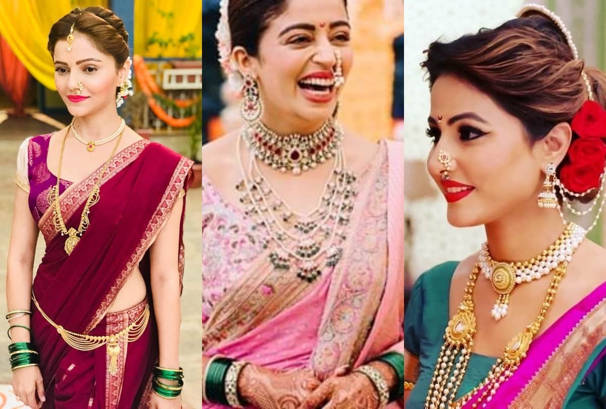 famous tv stars stylish gorgeous beautiful photos in maharashtrian style