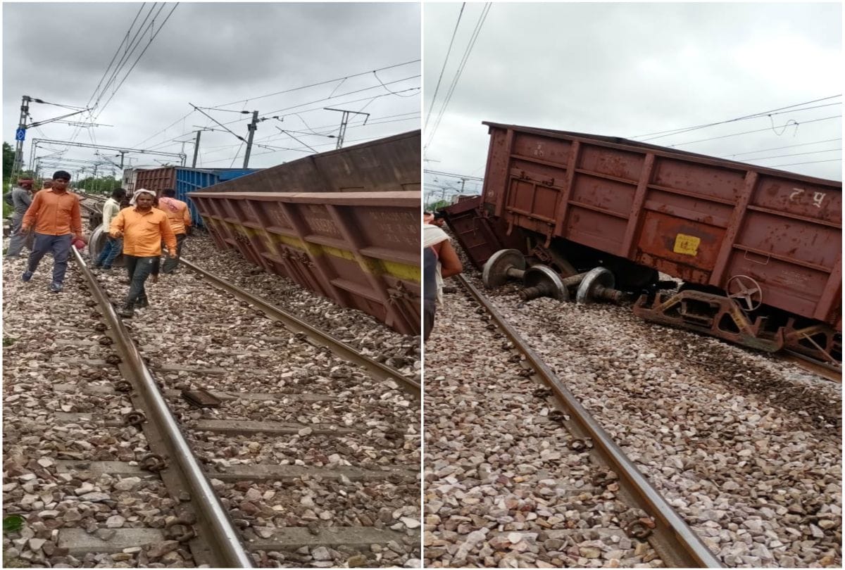 Goods Train Four Coaches Derailed In Mathura