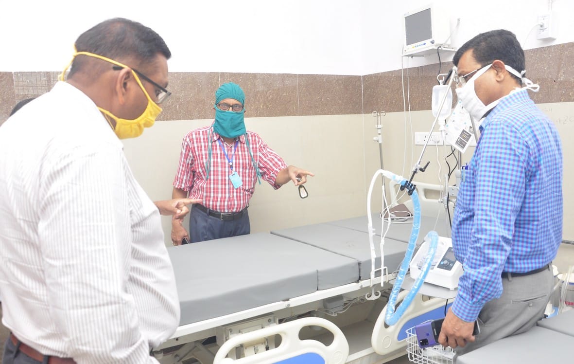 Nodal officer inspects Kovid-19 hospital