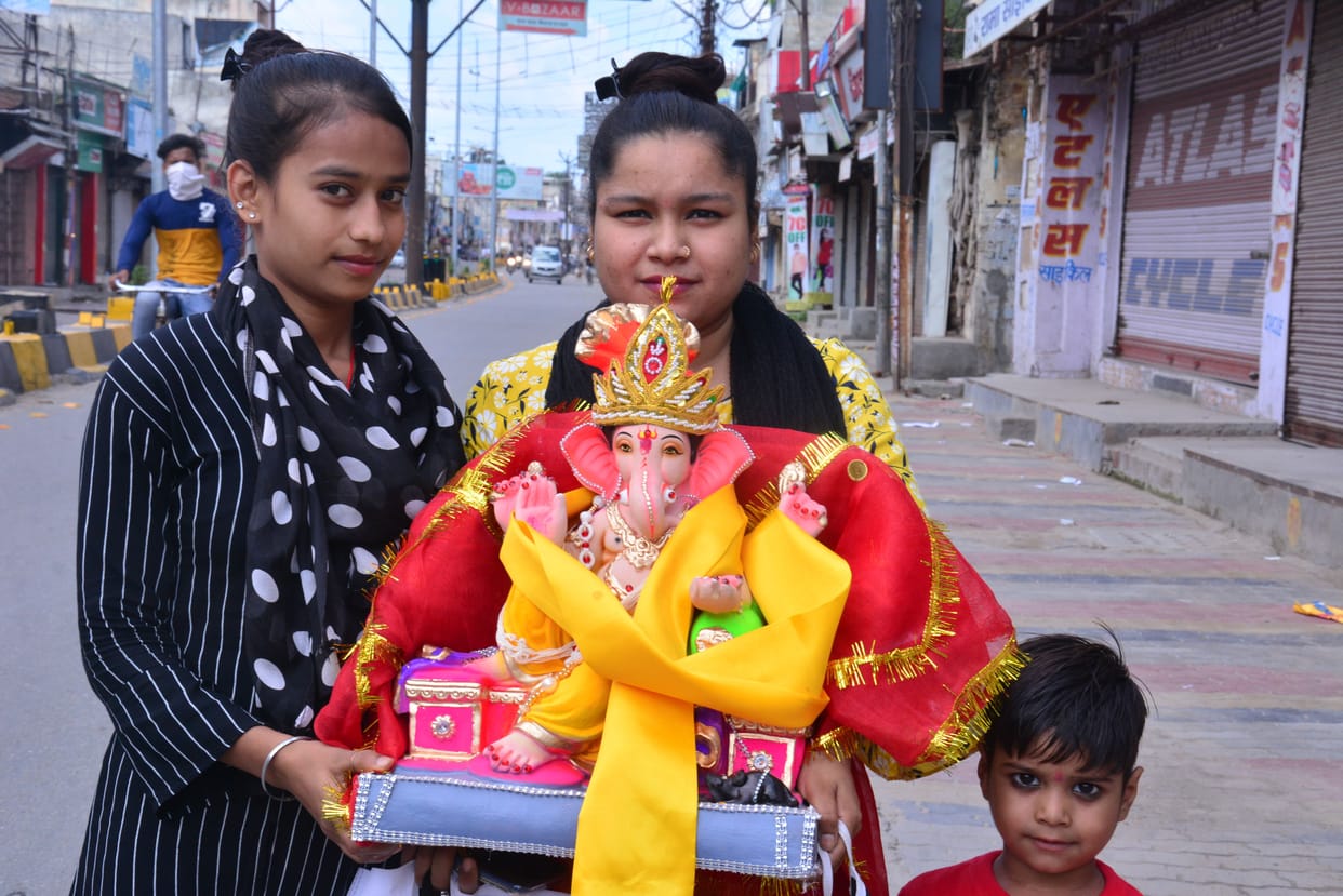 Immersion of Ganesh idols