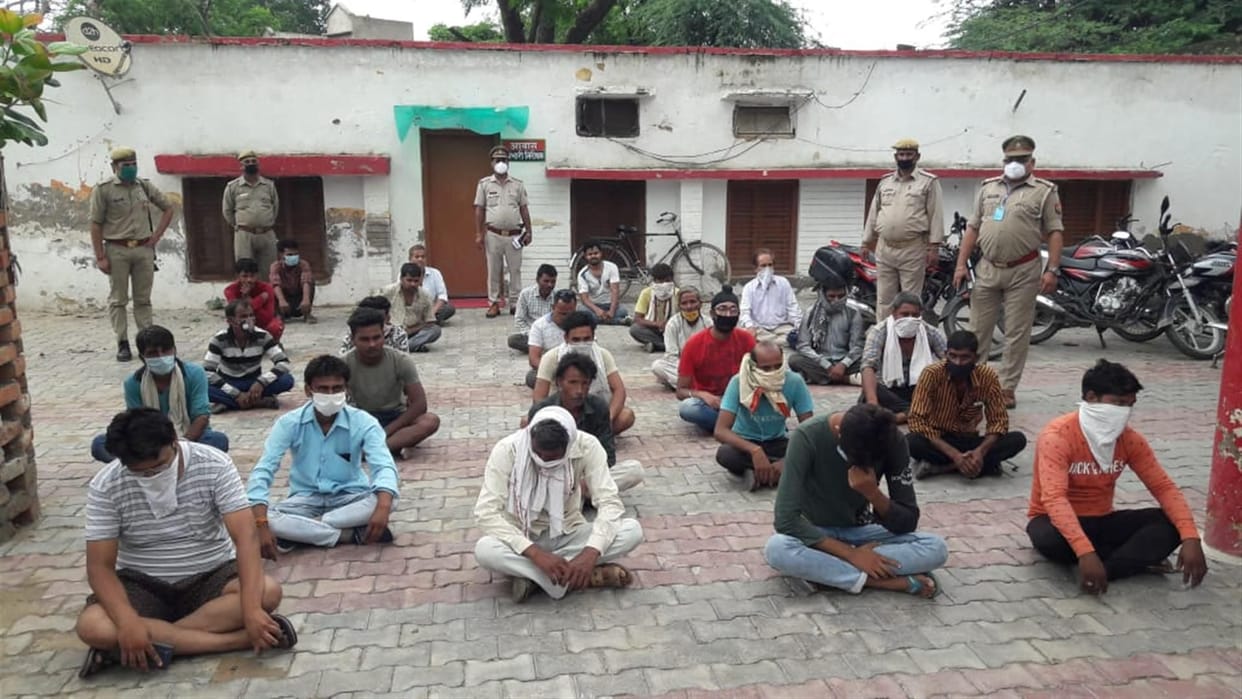 Hathras: 24 arrested for not following lockdown and Kovid rules