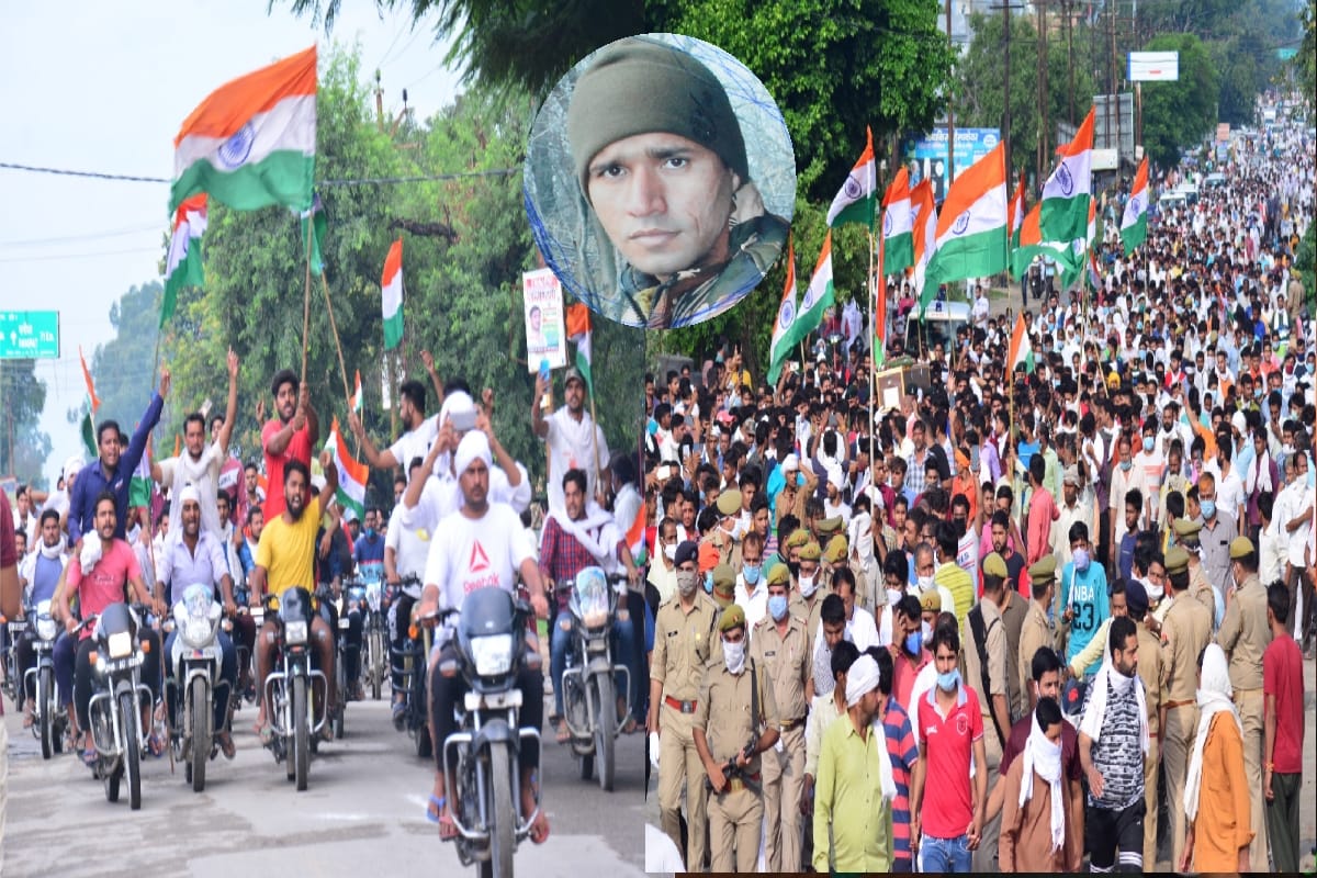 pulwama encounter: Muzaffarnagar martyr prashant sharma last ride pictures will make you emotional