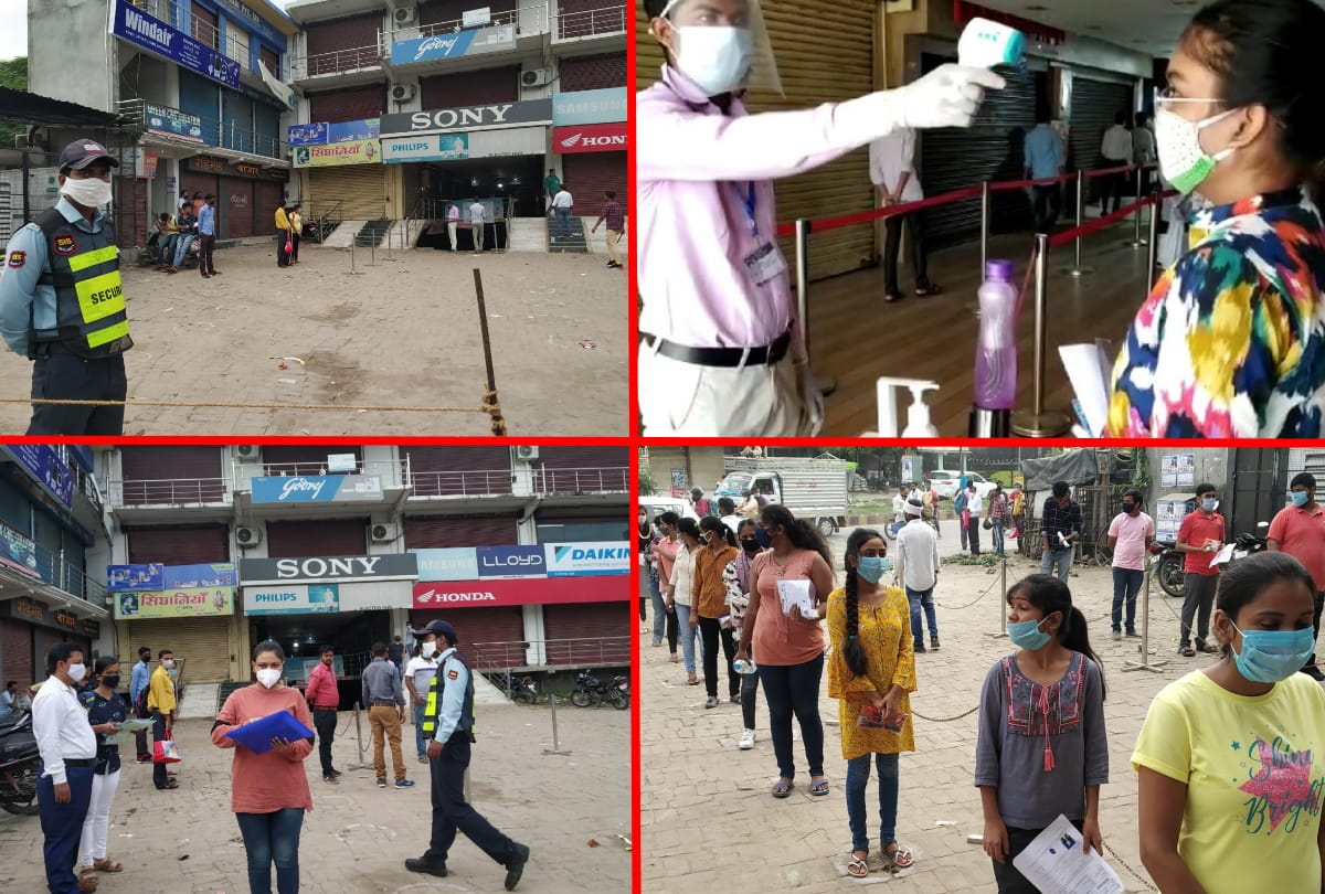 JEE exam 2020 begins with solid arrangements in Gorakhpur