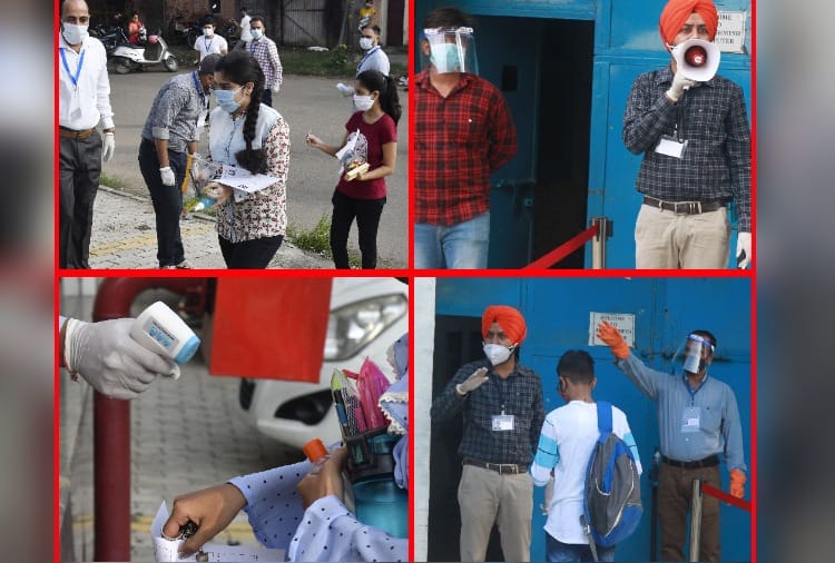 Around two thousand students took the JEE Main exam in Chandigarh and Mohali
