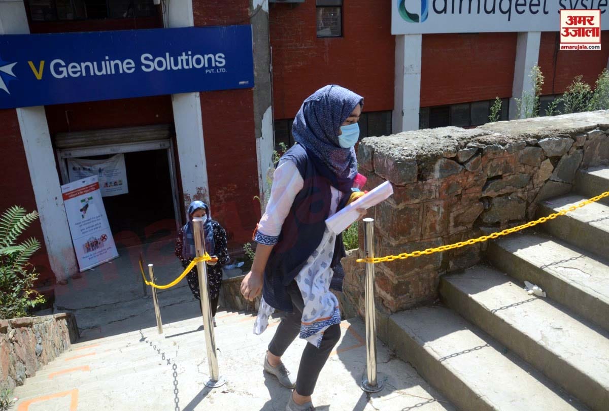 JEE exam begins, students come to give some such JEE exam in srinagar jammu kashmir