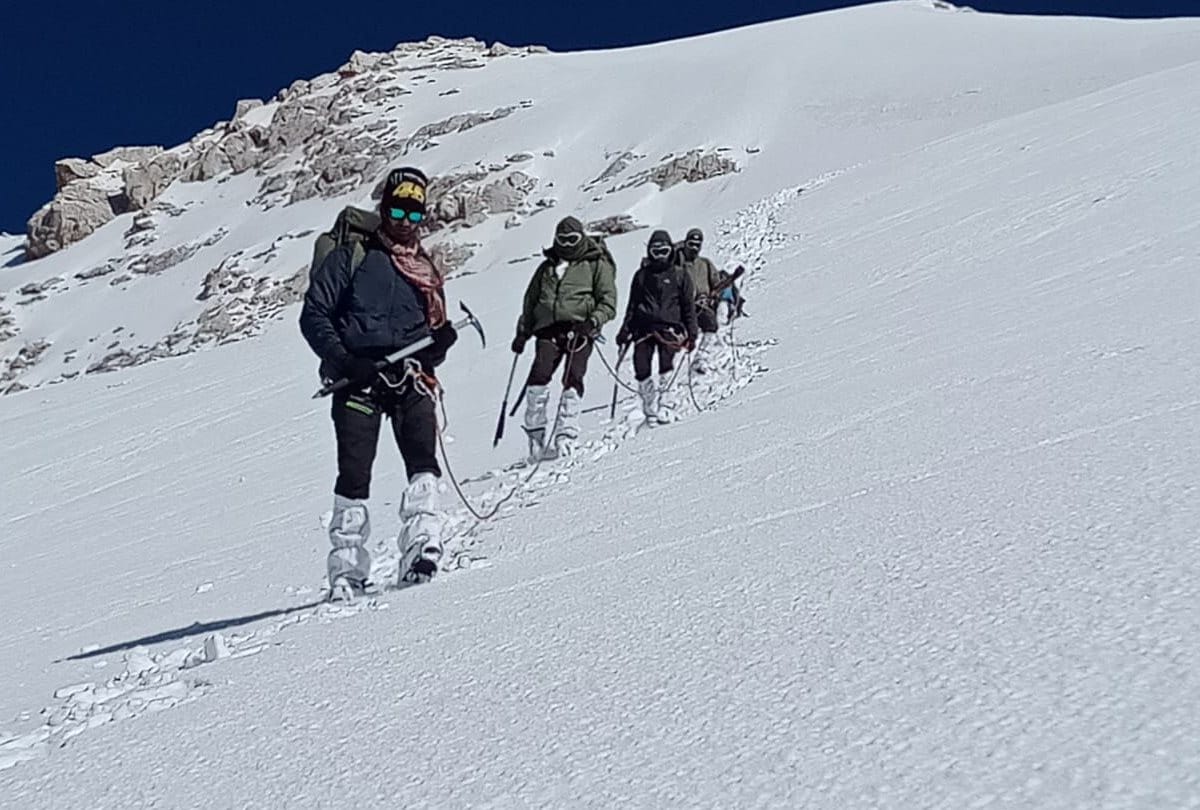 ITBP mountaineering expedition climbs Leo Pargil