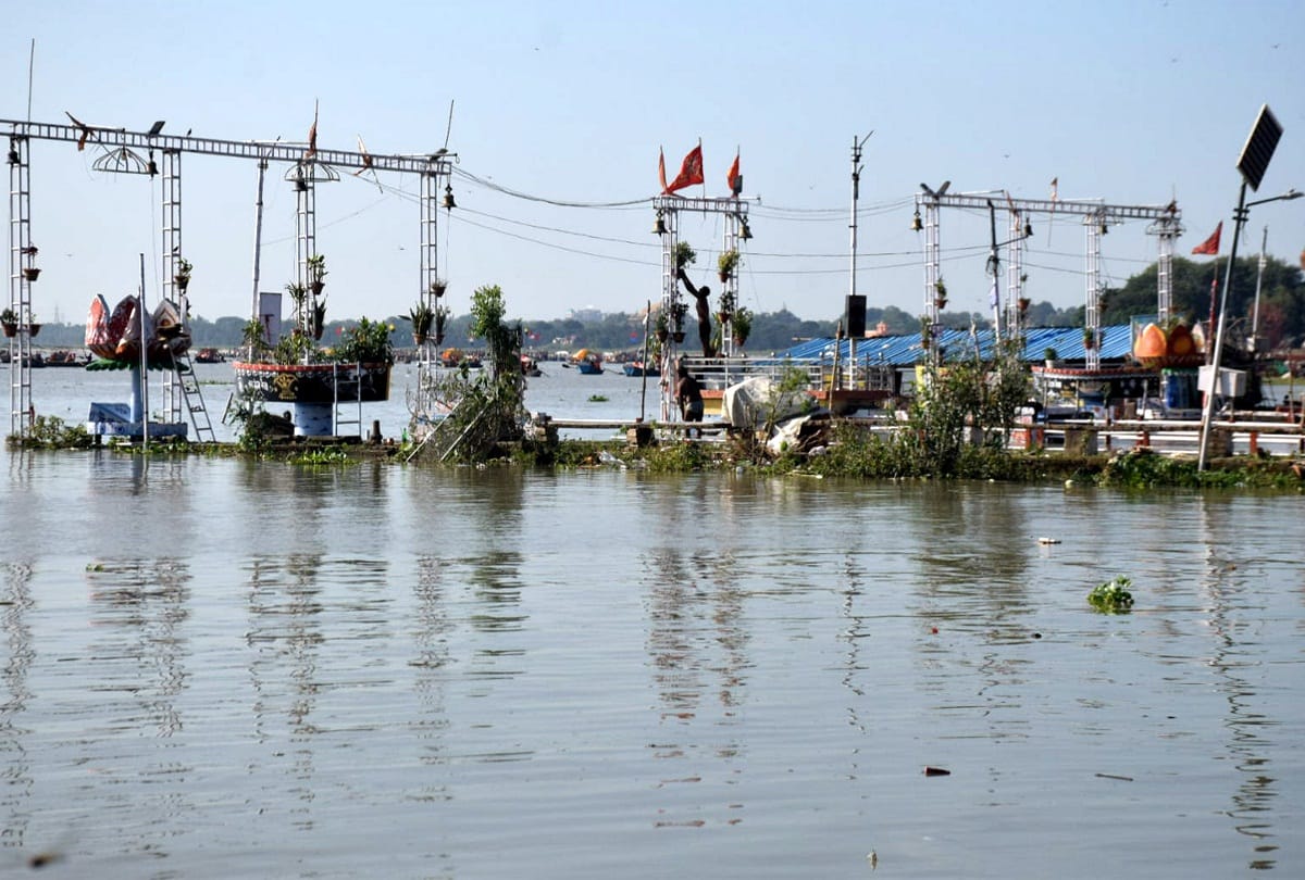 Ganges and Yamuna burnt in Prayagraj flood in Allahabad