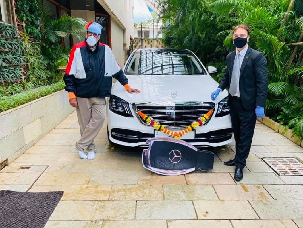 Bollywood Star Amitabh Bachchan sports car porsche cayman on sale, recently bought Mercedes-Benz S-Class
