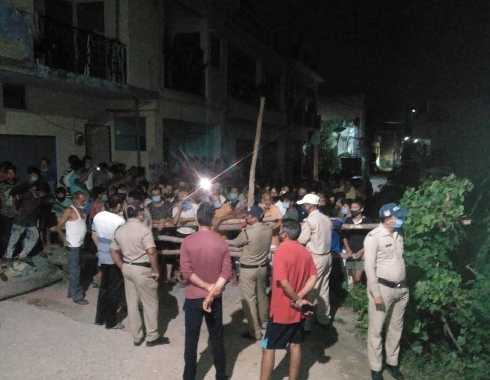 In Bhikiyasain, people of the micro-cantonment area took to the road, uproar by late night