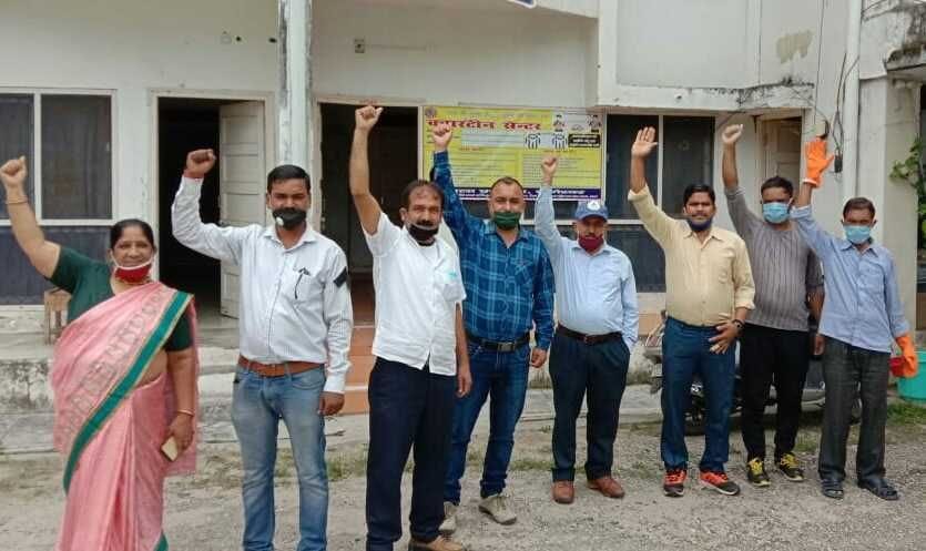 Demonstration of KMVN employees continues