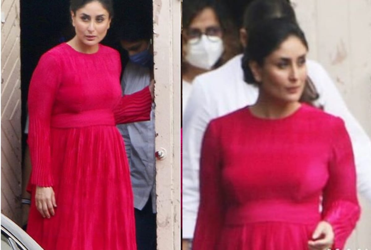 kareena kapoor throwback pic in red pleated dress goes viral