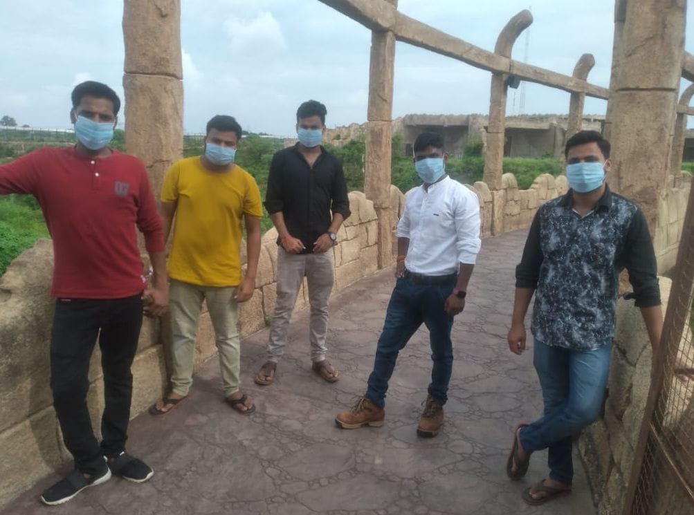 The tourists are enchanted seeing the greenery of the safari in etawah