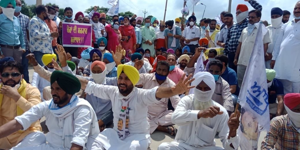 Demand for arrest of minister Sadhu Singh Dharmasot in Patiala