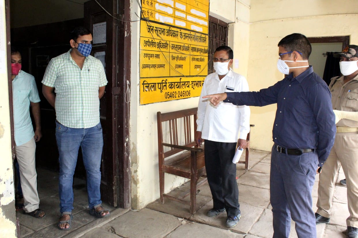 Supply department employees found burning garbage before DM inspection