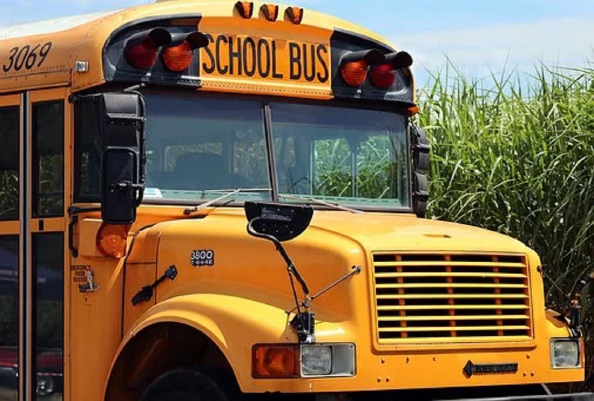Badwani: school bus overturned, driver killed on spot, children injured