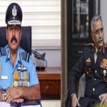 वायुसेना प्रमुख आरकेएस भदौरिया और थलसेनाध्यक्ष मनोज मुकुंद नरवणे
