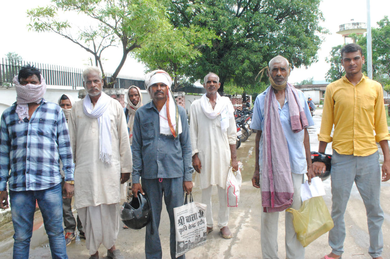 Farmers demonstrated on crop failure