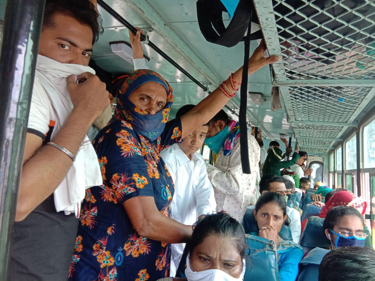 extra passenger in bus