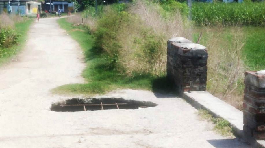 Broken culvert became dangerous ... difficult to reach home
