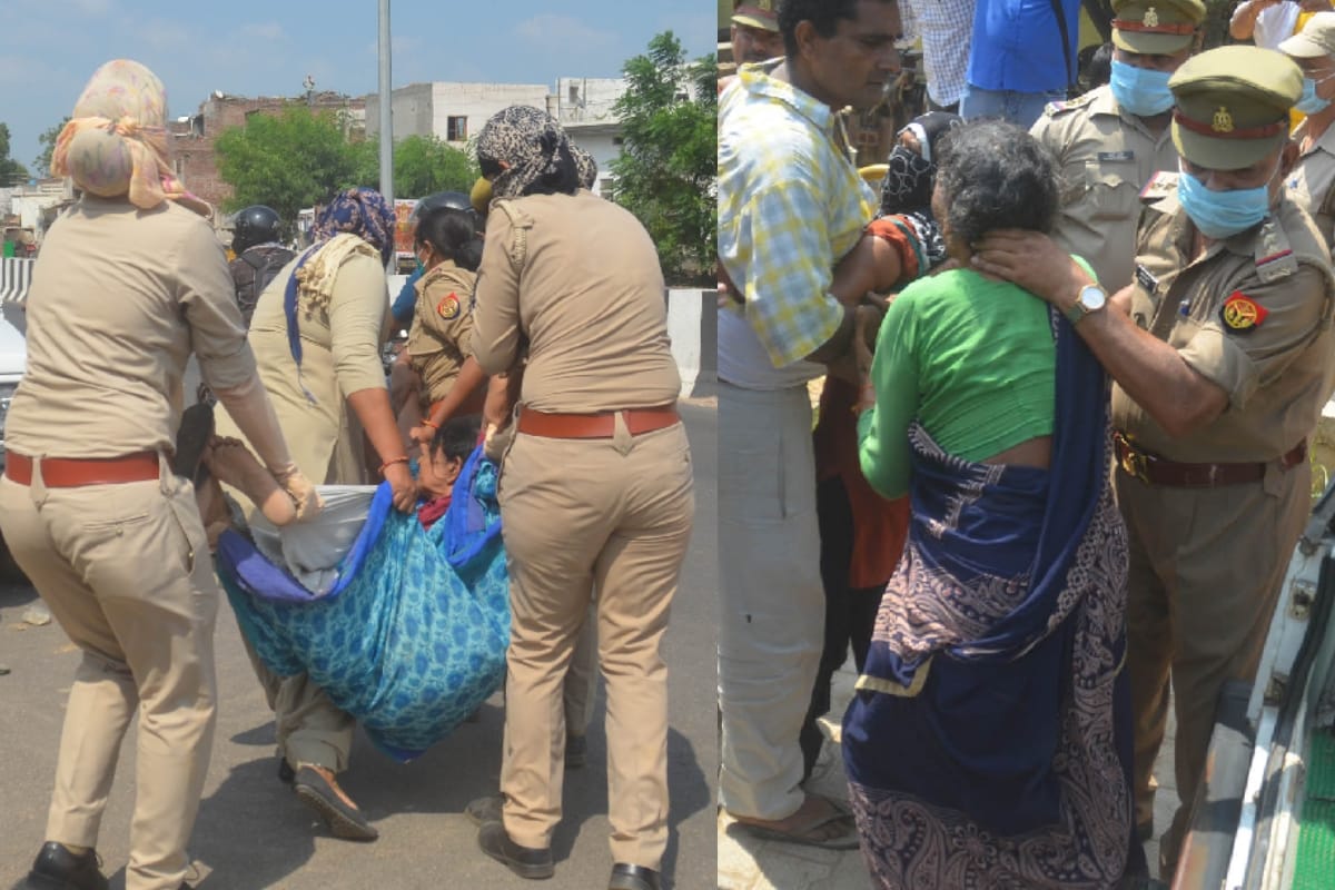 UP News: Questions have raised on police action after ruckus by villagers in Baghpat
