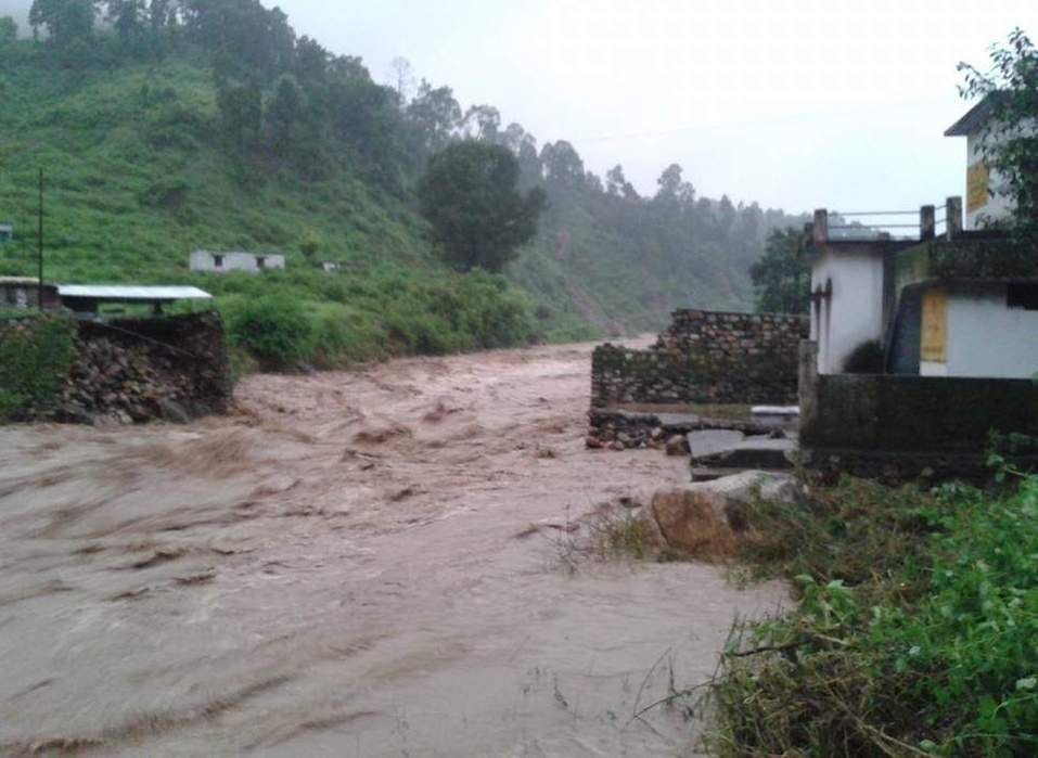 Waiting for reconstruction of bridges washed away