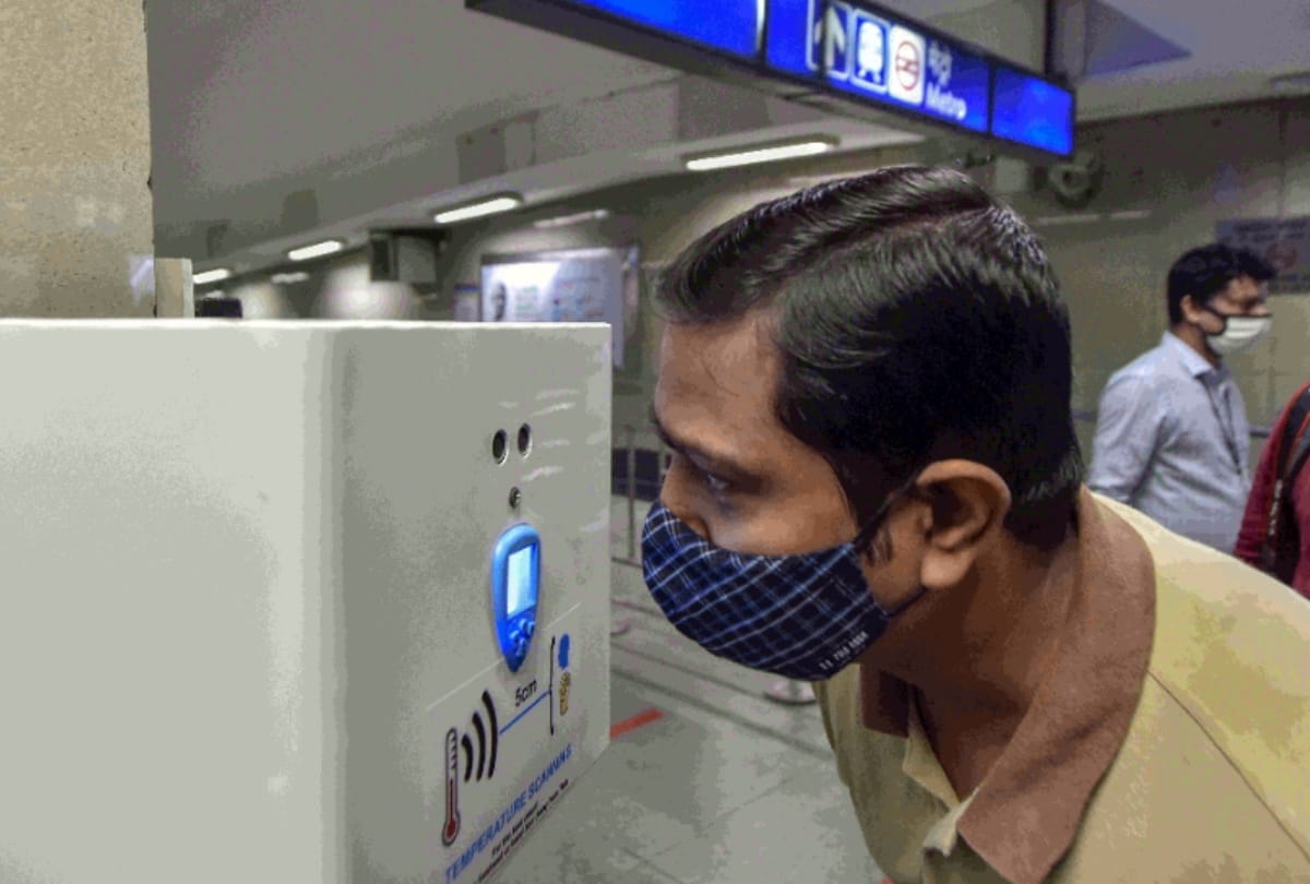 Delhi metro resume from 7 september see photos of new travel lift come from leg automatic temperature bag sanitization and other