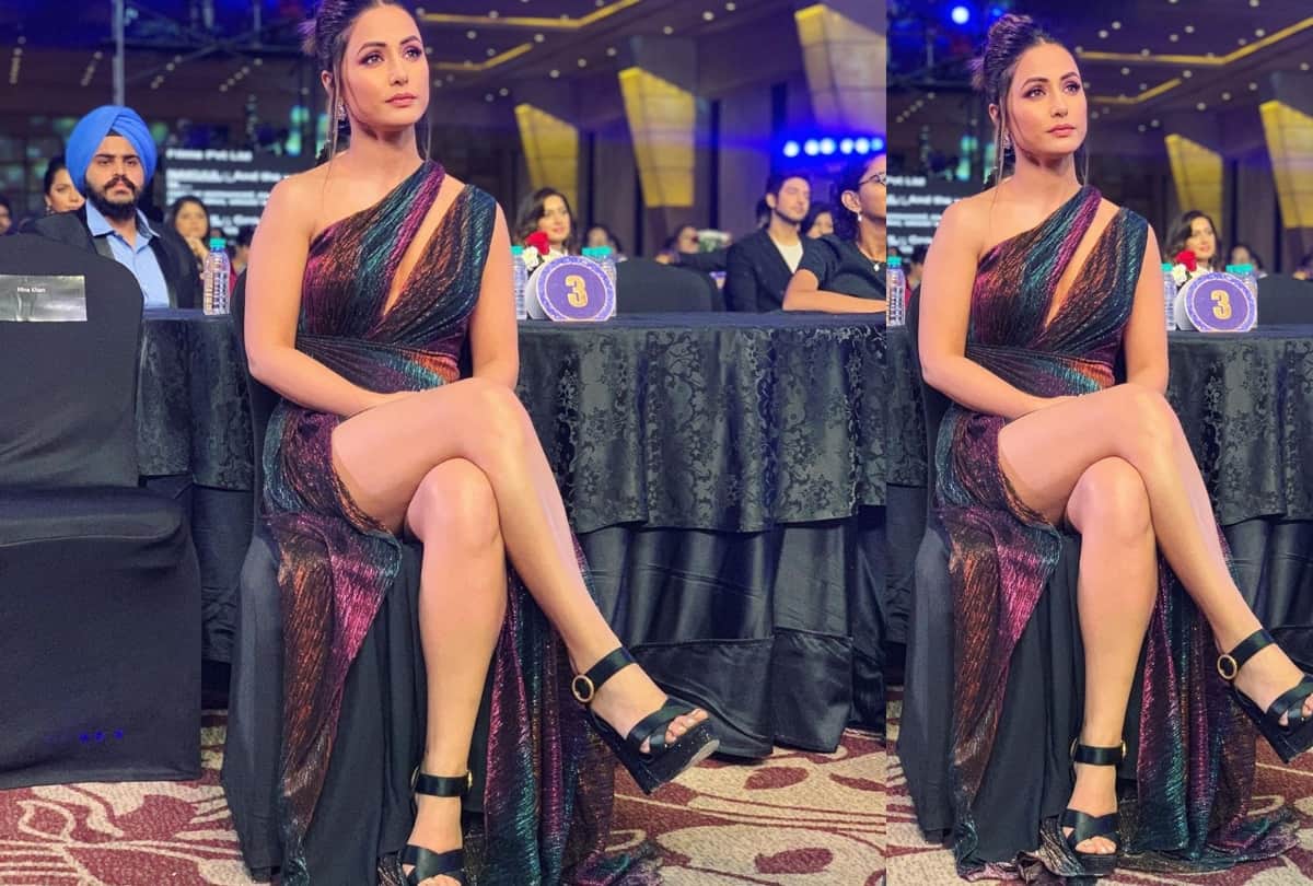 hina khan shares her pic in blue sharara with extremely gorgeous look