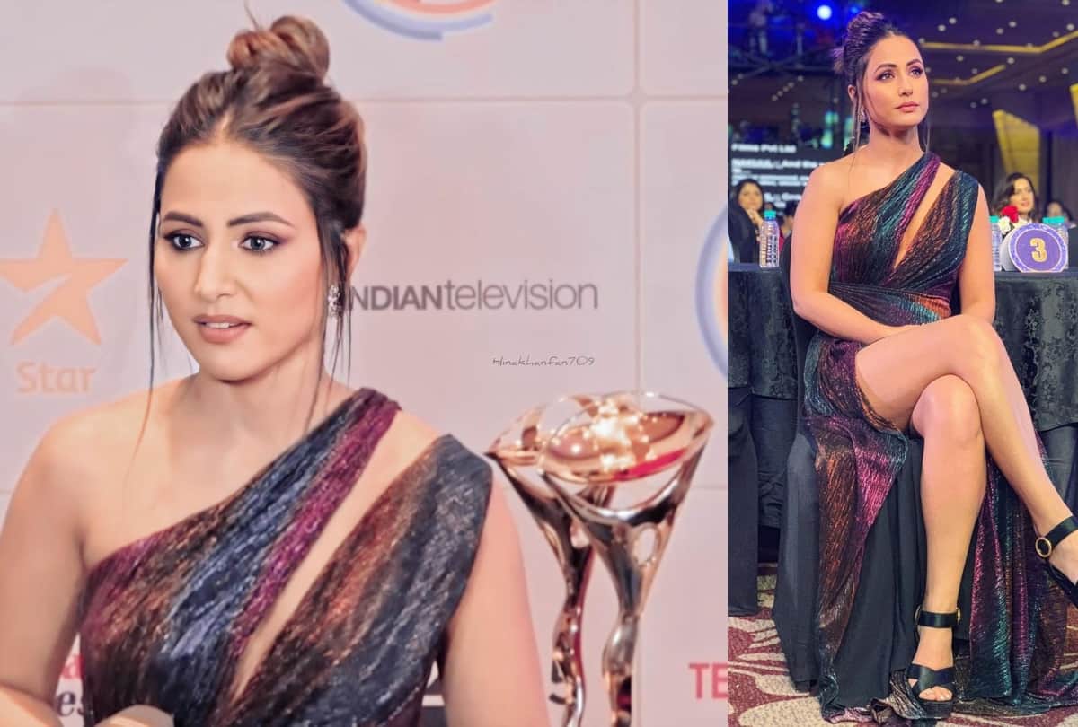 bigg boss 14 hina khan entered in black copper shade gown with sidharth shukla gauahar khan