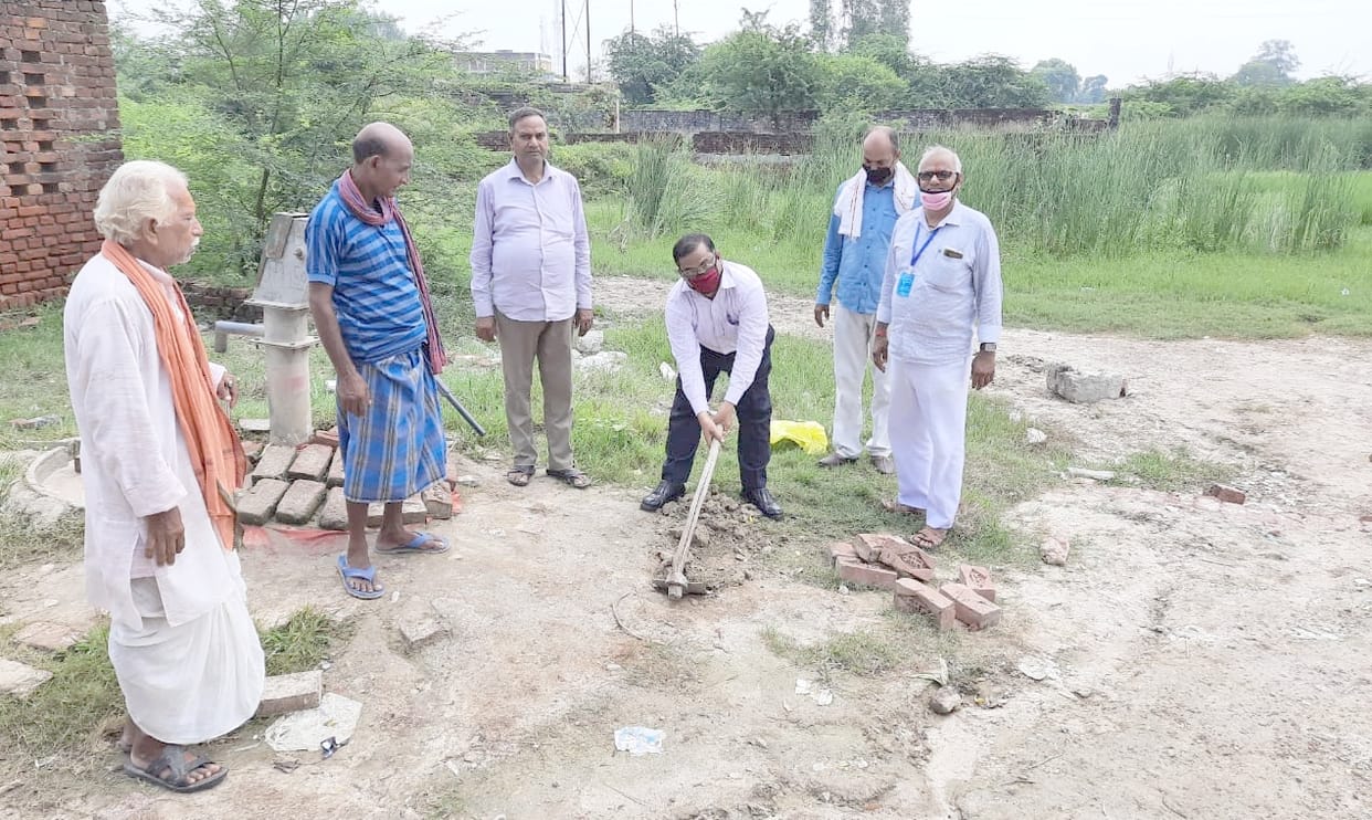 Foundation stone laid for Panchayat building in Sarauli