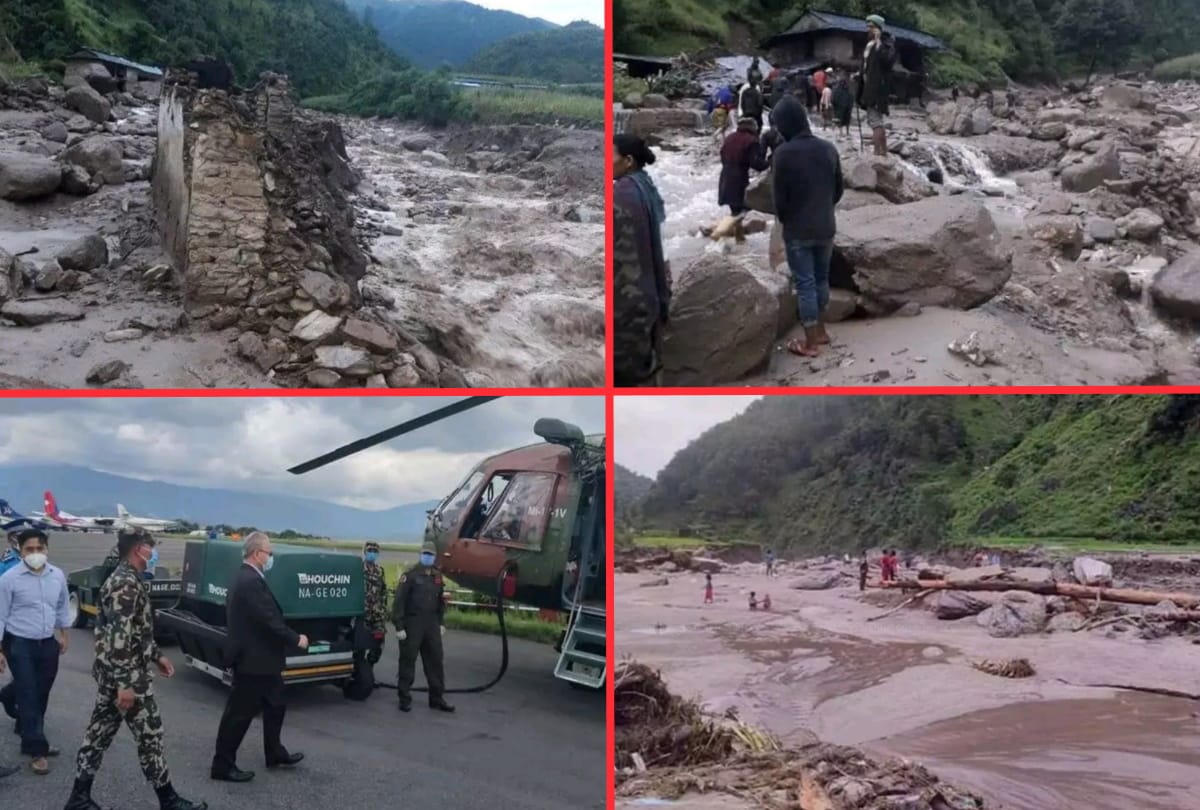 Nepal many people died and are missing in flood landslide incidents in Baglung following heavy rains