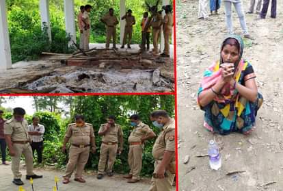 People ran away leaving woman funeral pyre after Seeing police in Kushinagar