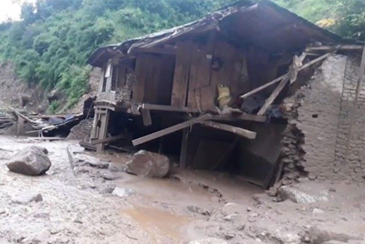 Nepal many people died and are missing in flood landslide incidents in Baglung following heavy rainfall