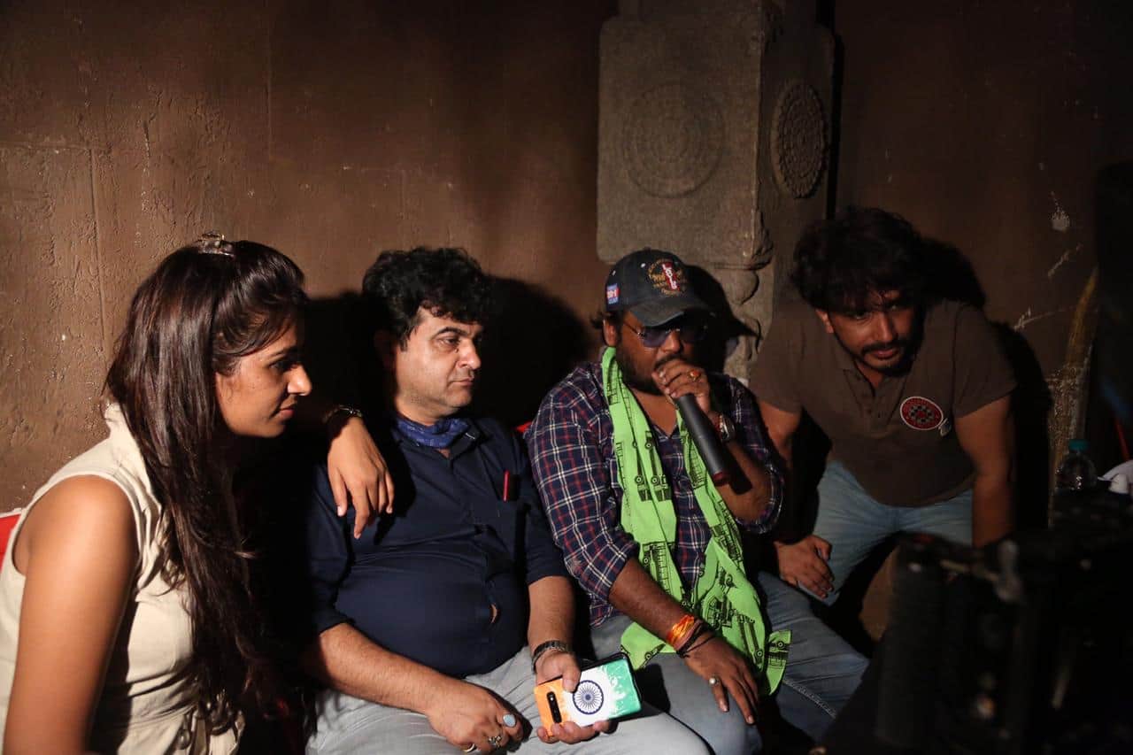 Actor Shreyas Talpade seen in Varanasi