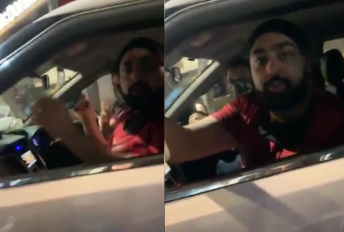 Delhi drunk men misbehaves couple after video goes viral accused arrested car seized