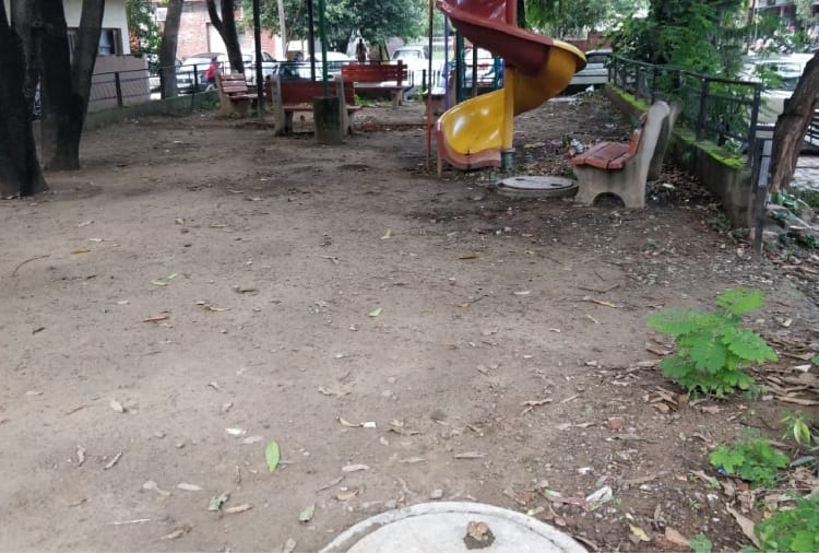 Chandigarh News in Hindi: Sector 40C Park is in bad condition