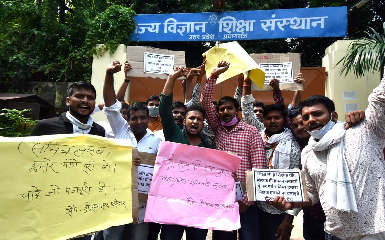 Prayagraj education news dled training exam 2018 Allahabad