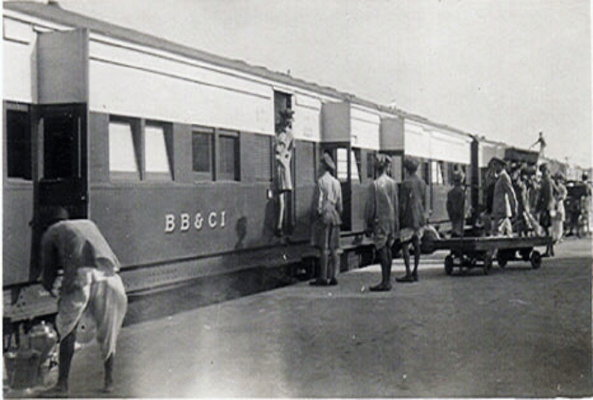 know about india first ac train Frontier mail history