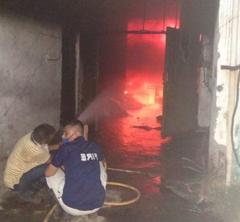 Fire At Auto Parts Company