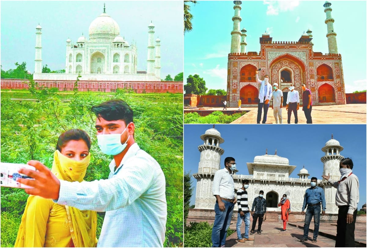 Agra Taj Mahal News only 959 tourists visited monuments