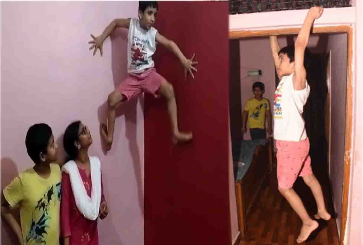 Kanpur's Spider-Baby, Climbing Wall in Blink of an Eye