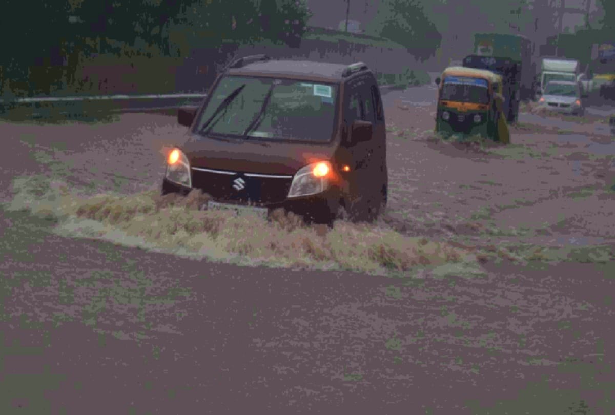 Severe waterlogging in Gurugram after heavy rainfall