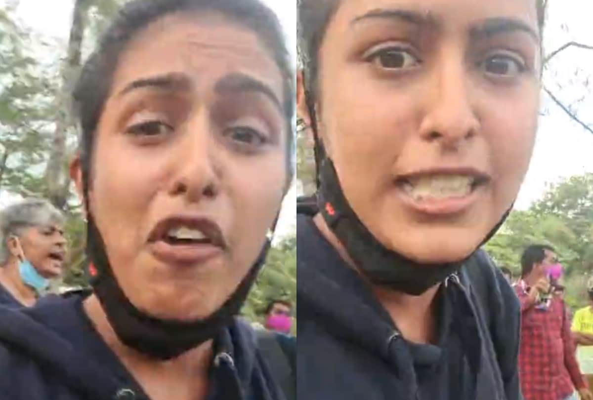 kannada actress Samyuktha Hegde park in begaluru assault by congress leader kavita reddy